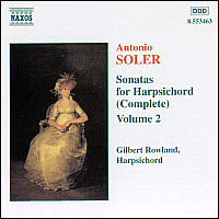 Gilbert Rowland / Soler : Sonatas For Harpsichord, Vol.2 (수입/미개봉/8553463)