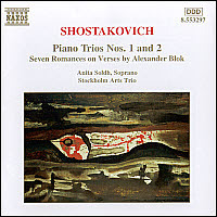 Stockholm Arts Trio / Shostakovich : Piano Trio No.1 Op.8, No.2 Op.67 (수입/미개봉/8553297)