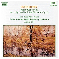 백건우 (Kun-Woo Paik), Antoni Wit / Prokofiev : Piano Concertos No.1, No.3, No.4 (수입/미개봉/8550566)