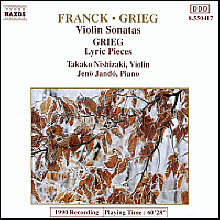 Takako Nishizaki, Jeno Jando / Franck &amp; Grieg : Violin Sonatas (수입/미개봉/8550417)