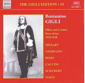 [중고] Beniamino Gigli / The Gigli Edition Vol. 10 (수입/8110271)