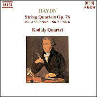 [중고] Kodaly Quartet / Haydn : String Quartets No.63 Op.76 No.4 &#039;sunrise&#039;, No.64 Op.76-5, No.65 Op.76-6 (수입/8550315)