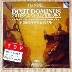 Simon Preston / Handel : Dixit Dominus, Nisi Dominus (수입/미개봉/4235942)