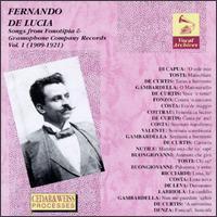 Fernando de Lucia / Songs from Fonotipia &amp; Gramophone Company Records, Vol. 1 (1909 - 1921/수입/미개봉/va1105)