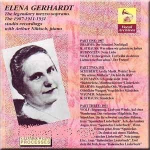 [중고] Elena Gerhardt / The Legendary Mezzo-Soprano. The 1907-1911-1931 (수입/va1102)