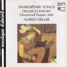 [중고] Deller Consort &amp; Desmond Dupr&amp;eacute; &amp; Alfred Deller / Shakespeare Songs And Consort Music (수입/hma190202)