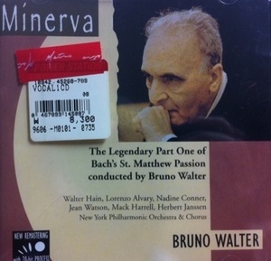 Bruno Walter / The Legendary Part One Of Bach: St. Matthew Passion (수입/미개봉/mna20)