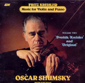 [중고] Oscar Shumsky / Kreisler: Music For Violin &amp; Piano Vol.2 (skcdl0147)