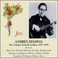 [중고] Andres Segovia / The Complete Early Recordings (1927-1939/2CD/수입/qt993223)