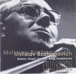 [중고] Mstislav Rostropovich / Brahms : Cello Sonata No.1 Op.38, No.2 Op.99, Shostakovich, Debussy, Grieg : Cello Sonatas (2CD/mecd5006)