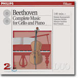[중고] Maurice Gendron, Mstislav Rostropovich, Sviatoslav Richter / Beethoven : Works for Cello and Piano (2CD/dp2774)