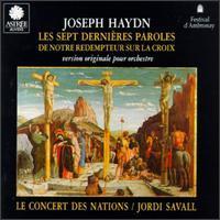 [중고] Jordi Savall / Haydn: Les Sept dernieres Paroles de Notre Redempteur sur la Croix Hob.XX.1 (수입/e8739)