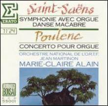 [중고] Marie-Claire Alain, Jean Martinon / Saint-Saens : Symphony No. 3, Poulenc : Organ Concerto (2292450462)