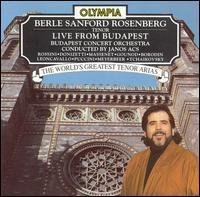 [중고] Berle Sanford Rosenberg / Berle Sanford Rosenberg Live from Budapest (수입/ocd370)