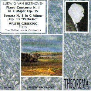 [중고] Walter Gieseking / Beethoven: Piano Concerto No. 1 in C Major, Op. 15, Sonata No. 8 in C Minor, Op. 13 Pathetic (수입/th121215)
