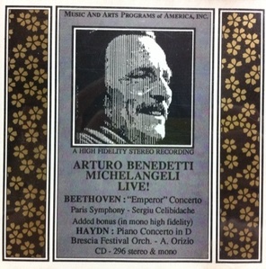 [중고] Arturo Benedetti Michelangeli / Live! - Beethoven, Haydn (수입/cd296)