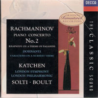 [중고] Georg Solti, Adrian Boult / Rachmaninov : Piano Concertos No2, Paganini Rhapsody (4486042)