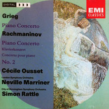 [중고] Cecille Ousset, Neville Marriner, Simon Rattle / Grieg : Prano Concerto; Rachmaninov : Piano Concerto (수입/724348330222)