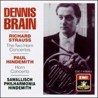 [중고] Dennis Brain / Strauss, Hindemith: Horn Concertos (수입/cdc7478342)