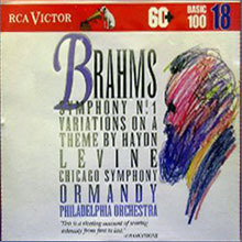 Eugene Ormandy, James Levine / Brahms : Symphony No.1 (미개봉/bmgcd9818)