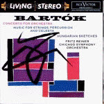 [중고] Fritz Reiner / Bartok : Concerto For Orchestra, Music For Strings, Percussion And Celesta, Hunggarian Sketches (수입/09026615042)