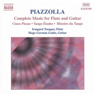 [중고] Hugo German Gaido, Irmgard Toepper / Piazzolla : Complete Music For Flute And Guitar (수입/8554760)
