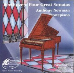 Anthony Newman / Beethoven: Four Great Sonatas for Fortepiano op 27 No 2, op 57 no 1, op 13 no 1, op 53 (수입/미개봉/ncd60040)