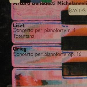 [중고] Arturo Benedetti Michelangeli / Liszt : Concerto Per Pianoforte E Orchestra No 1, Grieg : Concerto Per Pianoforte Op.16 (수입/huntcd507)