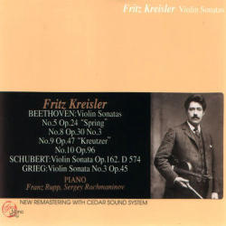 Fritz Kreisler / Beethoven, Schubert, Grieg : Violin Sonatas (2CD/하드커버/미개봉/l2042)