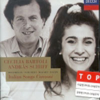 [중고] Cecilia Bartoli, Andras Schiff / Beethoven , Schubert : Italian Songs (수입/4402972)
