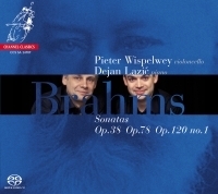 [중고] Pieter Wispelwey, Dejan Lazic / 브람스 : 첼로 소나타 1번, 바이올린 소나타 [편곡], 클라리넷 소나타 [편곡] (Brahms: Cello Sonata No.1 Op.38, Violin Sonata Op.78, Clarinet Sonata Op.120/1) (SACD Hybrid/Digipack/수입/ccssa24707)