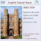 Christopher Robinson / Britten : Rejoice Of The Lamb, Hymn To St Cecilia (수입/미개봉/8554791)