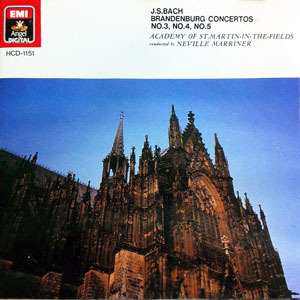 [중고] Neville Marriner / J.S.Bach : Brandenburg Concertos no.3,4,5 (일본수입/bestcd27)