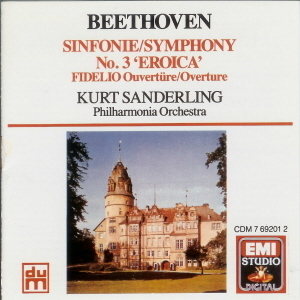 [중고] Philhamonia Orchestra, Kurt Sanderling / Beethoven : Sinfonie No.3 &quot;Eroica&quot;, Fidelio Overture (수입/cdm7692012)