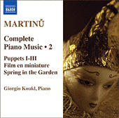 Giorgio Koukl / 마르티누 : 피아노 작품 전곡 2집 (Martinu : Complete Piano Music, Vol. 2/수입/미개봉/8557918)