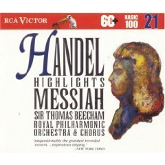 Thomas Beecham / 헨델 : 메시아 - 하이라이트 (Handel : Messiah - Highlights/미개봉/bmgcd9821)