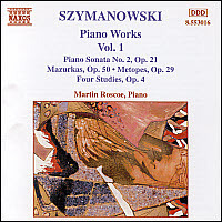 Martin Roscoe / Szymanowski : Piano Works, Vol.1 (수입/미개봉/8553016)