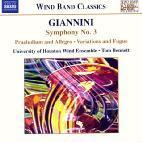 Tom Bennett / 잔니니 : 교향곡 3번, 전주와 알레그로, 변주와 푸가 (Giannini : Symphony No.3, Praeludium And Allegro, Variations And Fugue/수입/미개봉/8570130)