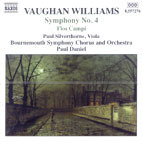 Paul Daniel / 본 윌리엄스 : 교향곡 4번 (Vaughan Williams : Symphony No.4/수입/미개봉/8557276)