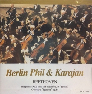 Herbert Von Karajan / Beethoven : Symphony No.3 In E Flat Major Op.55 &#039;eroica&#039;, Overture &#039;egmont&#039; Op.84 (수입/미개봉/mcr2004)