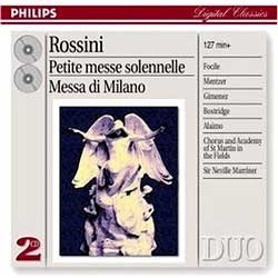 Neville Marriner / Rossini : Petite Messe Solenelle Etc. (2CD/수입/미개봉/4752302)