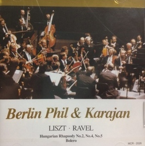 Herbert Von Karajan / Liszt, Ravel : Hungarian Rhapsody No.2,4,5, Bolero (수입/미개봉/mcr2026)