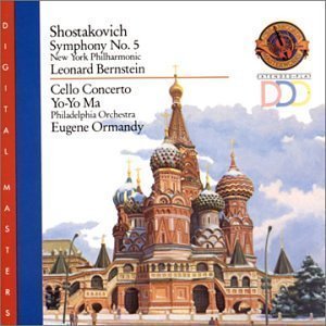 [중고] Eugene Ormandy, Leonard Bernstein, Yo-Yo Ma  / Shostakovich : Symphony No.5 Op47, Cello Concerto No.1 Op107 (cck7049)