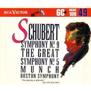 Charles Munch, Vladimir Spivakov / Schubert: Symphony No. 9- The Great &amp; Symphony No. 5 (Rca Victor Basic 100, Vol. 49) (미개봉/bmgcd9849)