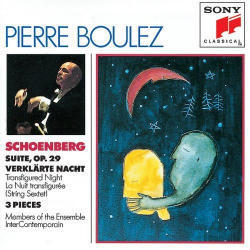 [중고] Pierre Boulez / 쇤베르크 : 모음곡, 정화된 밤, 세 개의 모음곡 (Schoenberg : Suites Op.29, Verlarte Nacht, 3 Pieces/수입/smk48465)