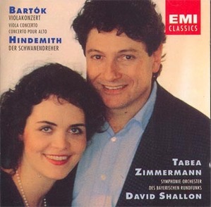 Tabea Zimmermann, David Shallon / Bartok, Hindemith : Viola Concertos (수입/미개봉/077775410129)