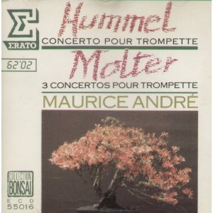 [중고] Maurice Andre / Hummel, Moulter :Concerto Pour Trompette, 3 Concertos Pour Trompette (수입/ecd55016)