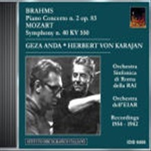 Herbert von Karajan, Geza Anda / Brahms : Piano Concerto No.2 Op.83, Mozart : Symphony No.40 K.550 (수입/미개봉/idis6466)