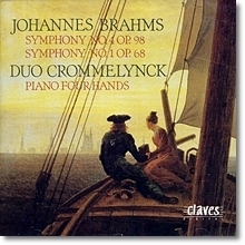 Duo Crommelynck / Brahms : Symphony No1.4 Piano Four Hands (미개봉/cvcd7029)