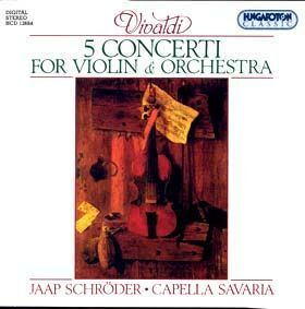 [중고] Jaap Schroder, Capella Savaria / Vivaldi : 5 Concerti For Violin And Orchestra (수입/hcd126842)